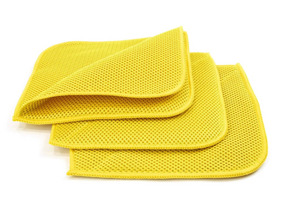 [Bug/Decon Flip] Microfiber Mesh Bug & Decontamination Towels - (8 in. x 8 in., 300 gsm) 3 pack