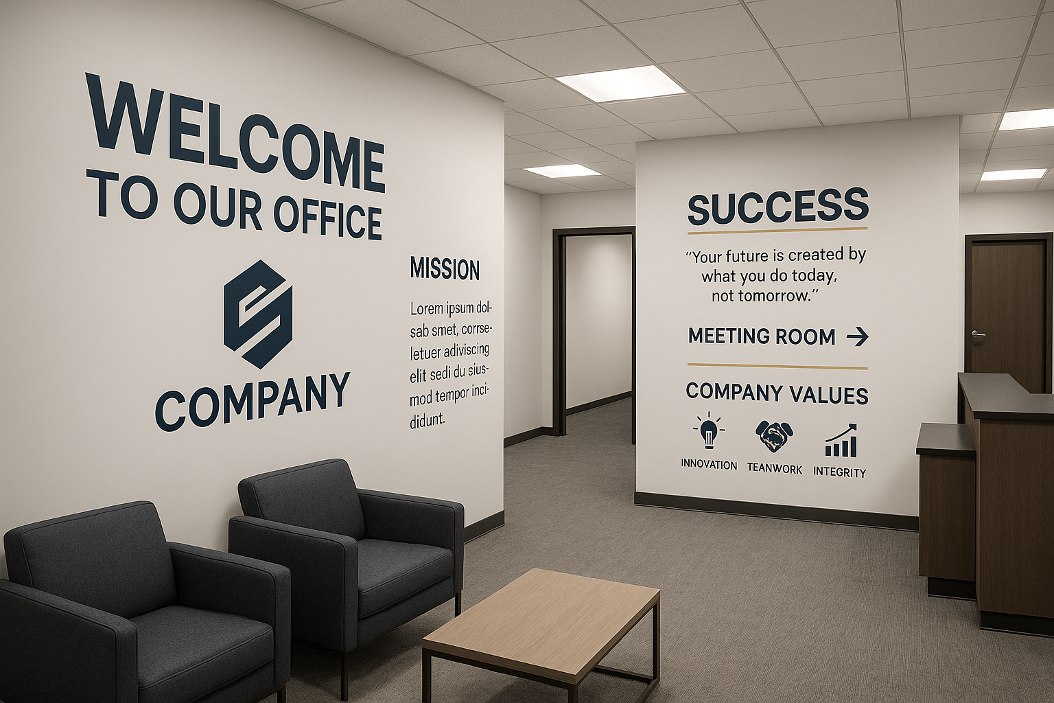 custom business wall decals
